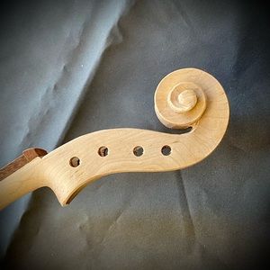 Full size 4/4 Violin Body Unfinished Maple Spruce Handmade Violin DIY Violin